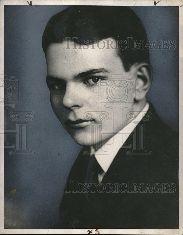 1939 Press Photo Boy High School Student - Historic Images