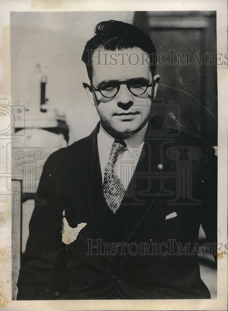 1932 Ernest Risi Youngest in Diplomatic Service in Tokyo - Historic Images