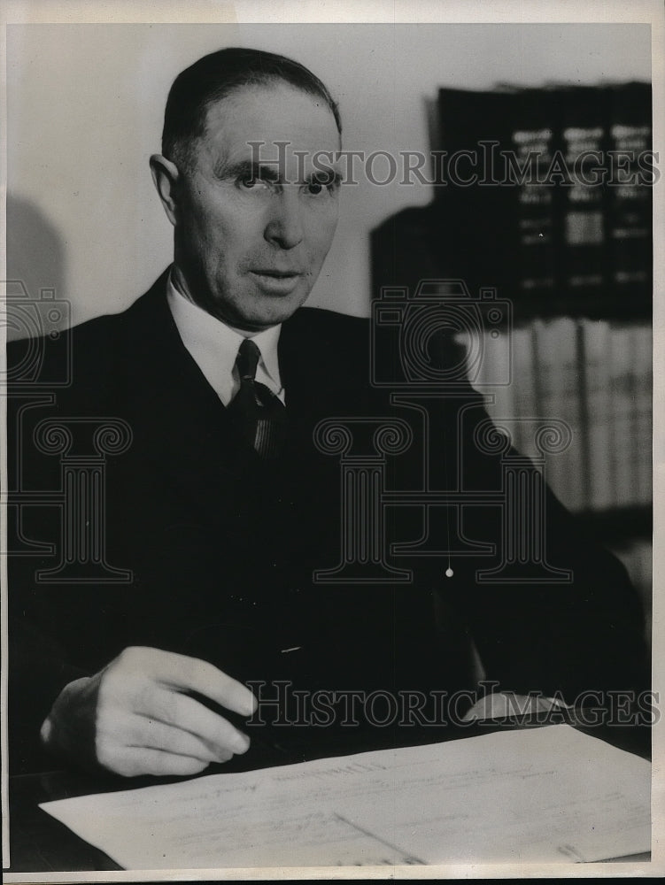 1934 Press Photo J Staleman Oregons Secretary of State - Historic Images