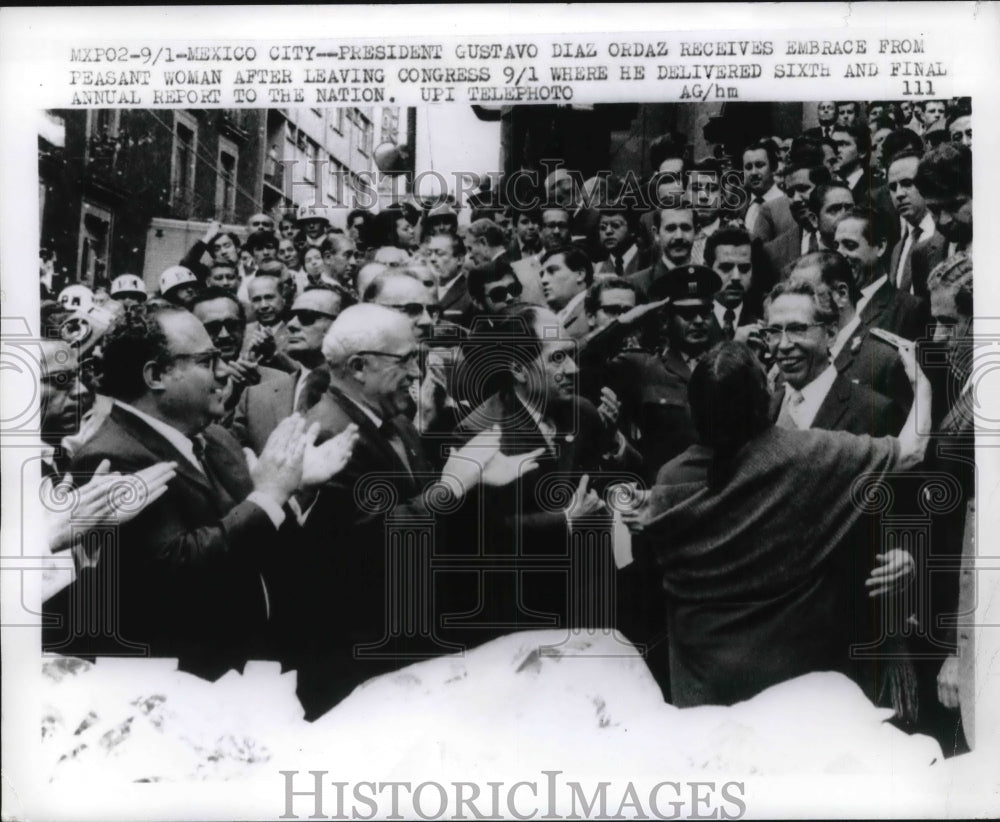 Press Photo Mexican President Gustavo Ordaz - Historic Images