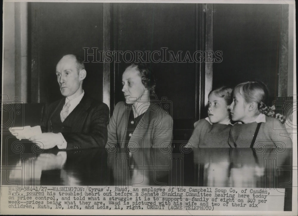 1948 Press Photo Cyrus Waud of the Campbell Soup Co. - Historic Images