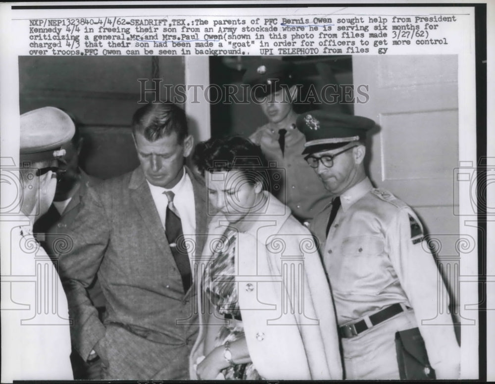 1962 PFC Bernis Owen Seeking Help from President Kennedy - Historic Images