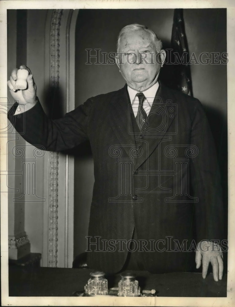 1939 Vice President John Nance Garner does Senate opening rehearsal-Historic Images