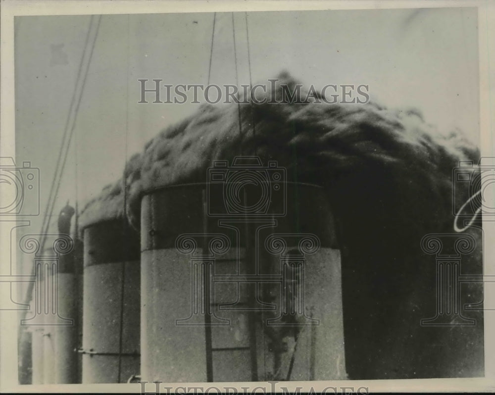 1949 Press Photo Smoke screen - Historic Images