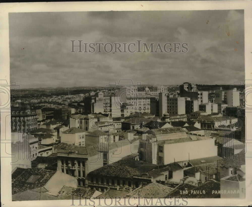 1926 Press Photo Sao Paulo City, Railroad Center & capital - Historic Images