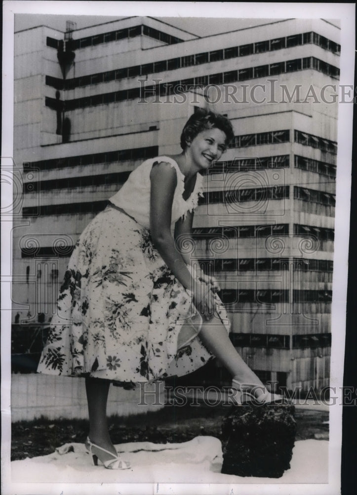 1955 Nancy Davis Queen of the  Pennsylvania Coal Festival-Historic Images