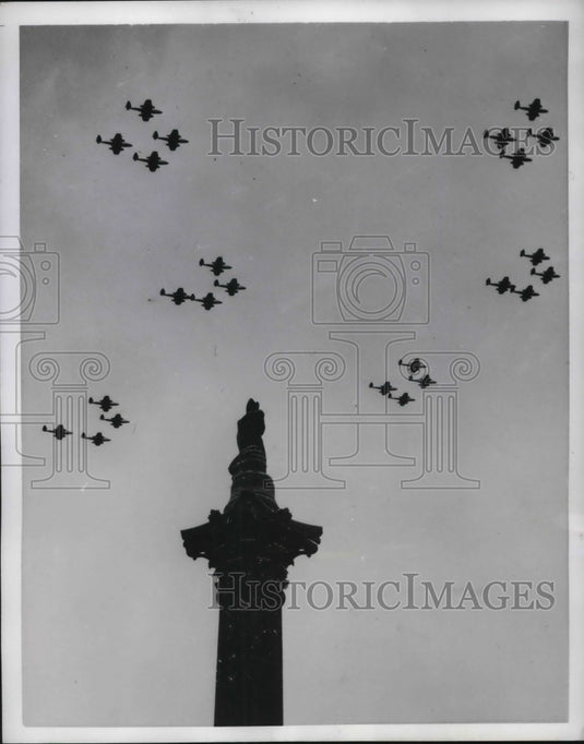1952 Jets Over London's Trafalgar Square-Historic Images