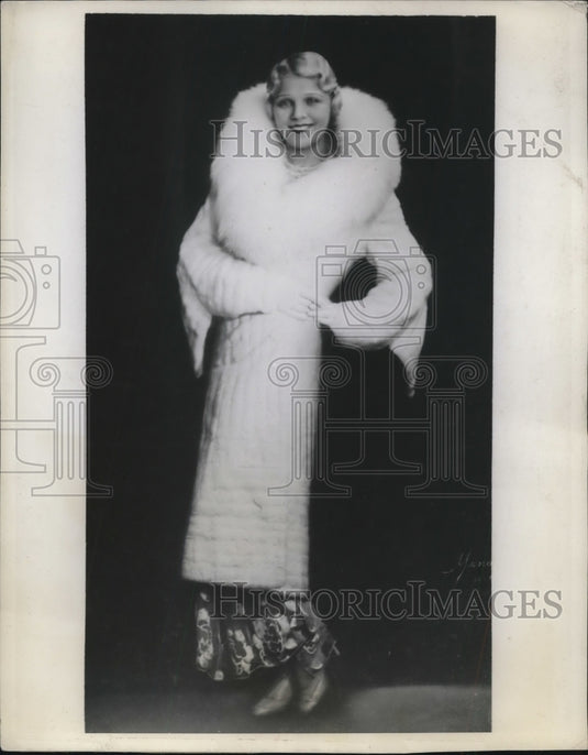 1932 Mlle Irene Von Zilahy, Hungarian Actress - Historic Images