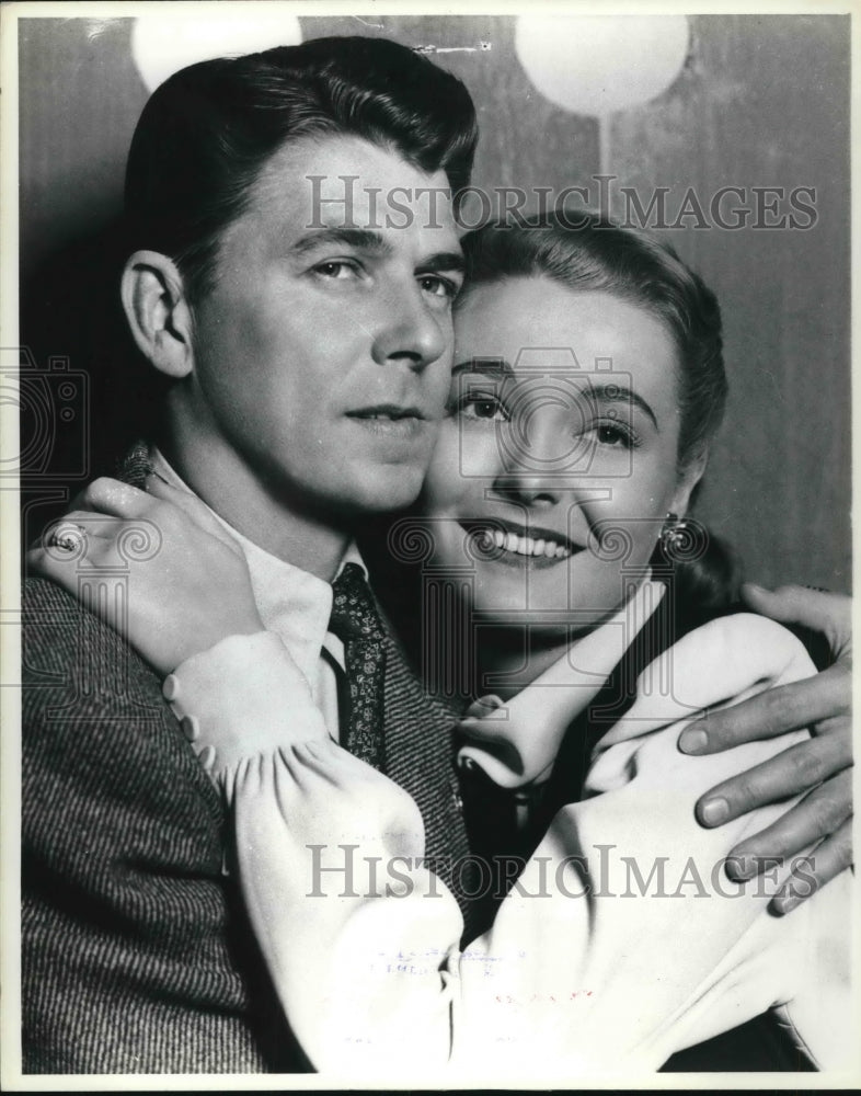 1980 Ronald Reagan and Patricia Neal in &quot;John Loves Mary&quot;.-Historic Images