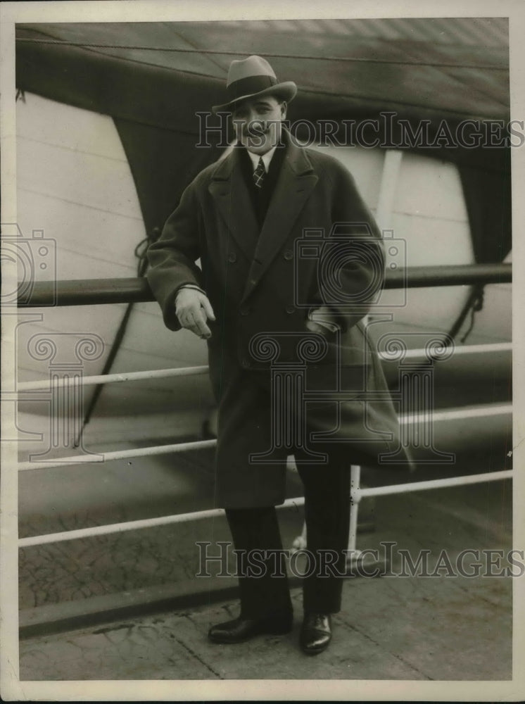 1926 Marquis De La Falaise sailed o rejoin Wife Gloria Swanson. - Historic Images