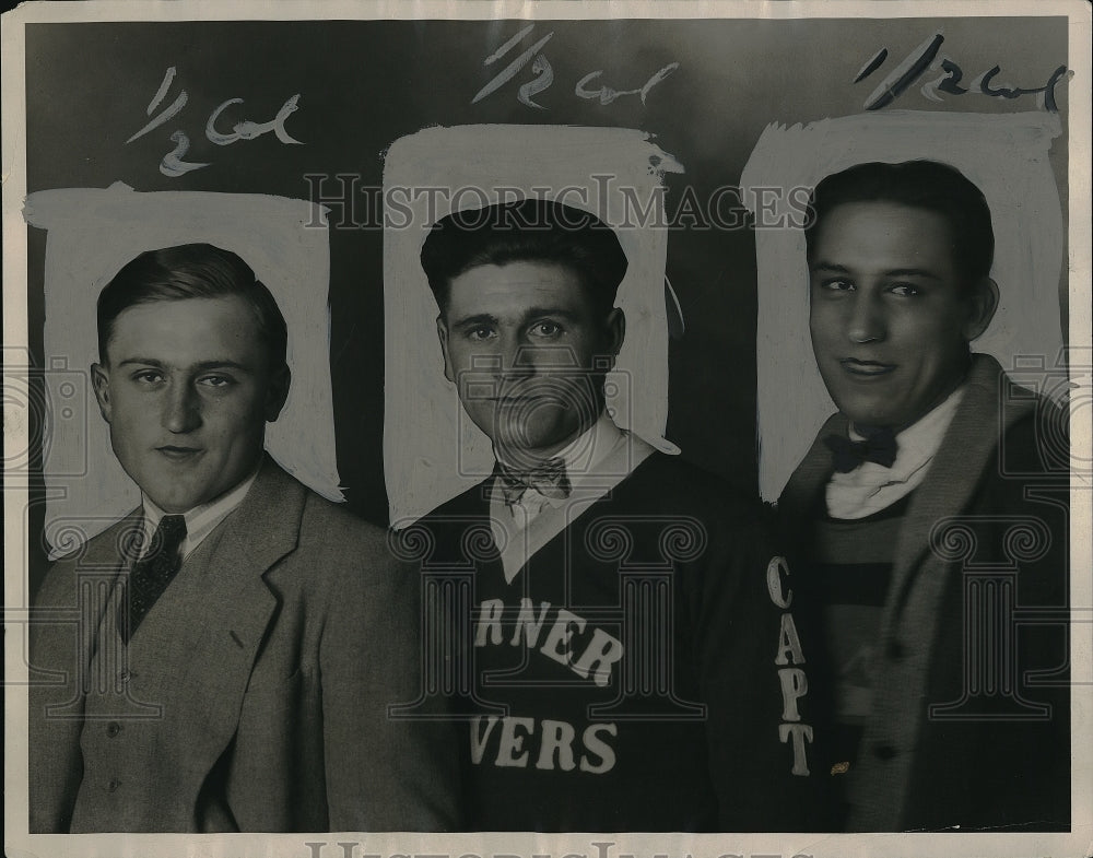 1927 Press Photo Eddie Gustanes,Jordan Frits &amp; Leonard Kothera - Historic Images