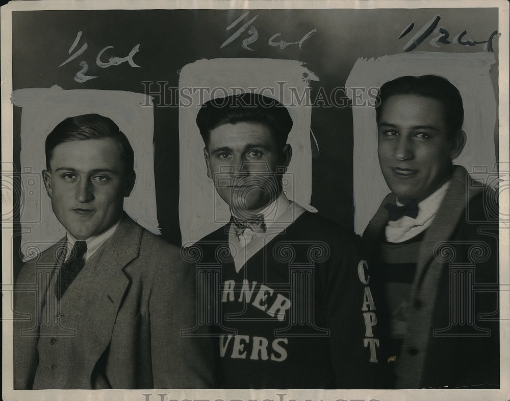 1927 Press Photo Eddie Gustanes,Jordan Frits & Leonard Kothera - Historic Images