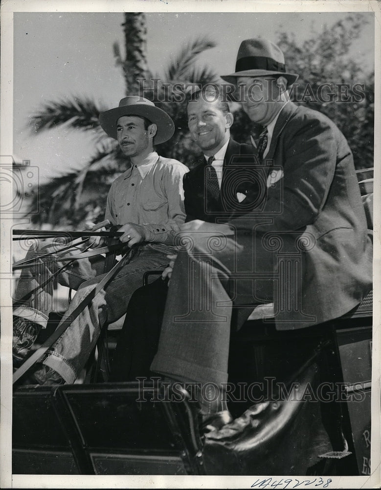 1939 Press Photo Chicago Cubs, Frenchy Small,Dick Bartell,Henry Leiber in Cal. - Historic Images