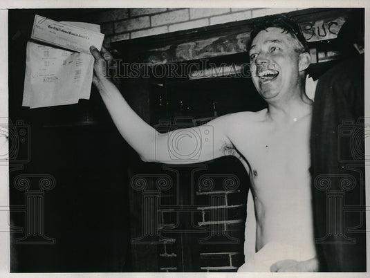 1937 Press Photo Oscar Vitt newark Bears - Historic Images