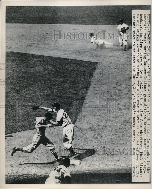 1949 Press Photo New York Yankees Sick Kryhoski - Historic Images