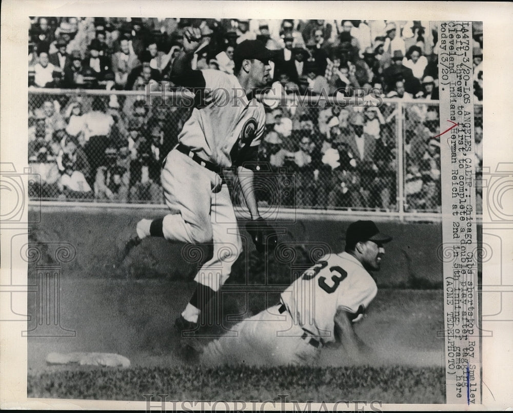 1949 Press Photo Chicago Cubs Shortstop Roy Smiley - Historic Images
