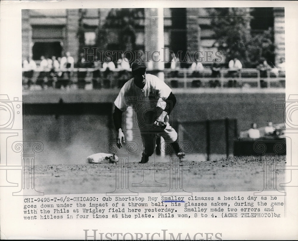 1950 Cubs Shortstop Roy Smalley - Historic Images