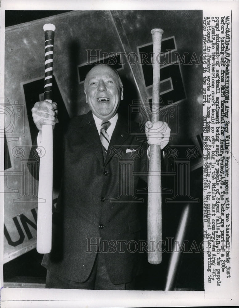 1959 Press Photo Army Secretary Wilber Brucker - Historic Images