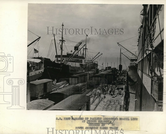 1941 SS West Sanmarco Carries South American Cargo - Historic Images