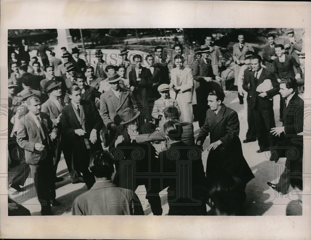 1936 Press Photo Athens University Students Clash in Protest-Historic Images