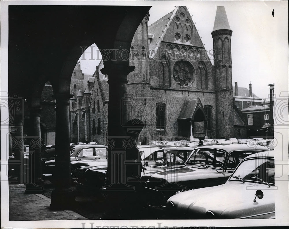 1960 Press Photo Parliament buildong in Amsterdam Holland - Historic Images