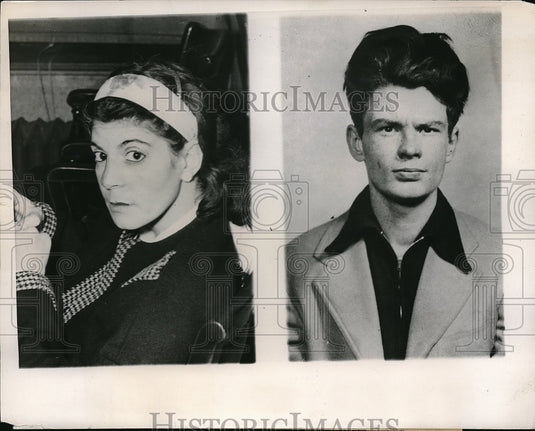 1947 Press Photo Stella Franzen, wife of Harold Franzen, was shot & questioned - Historic Images