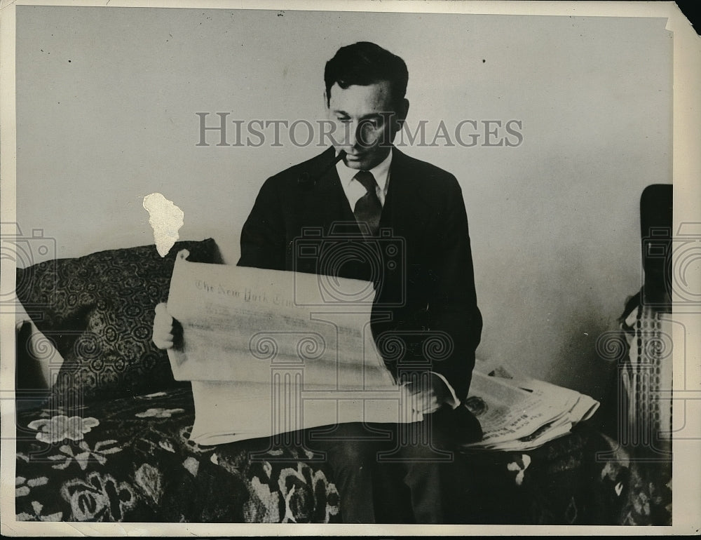 1932 Press Photo Robert Folkoff, official expert for the Commissariat of Heavy - Historic Images