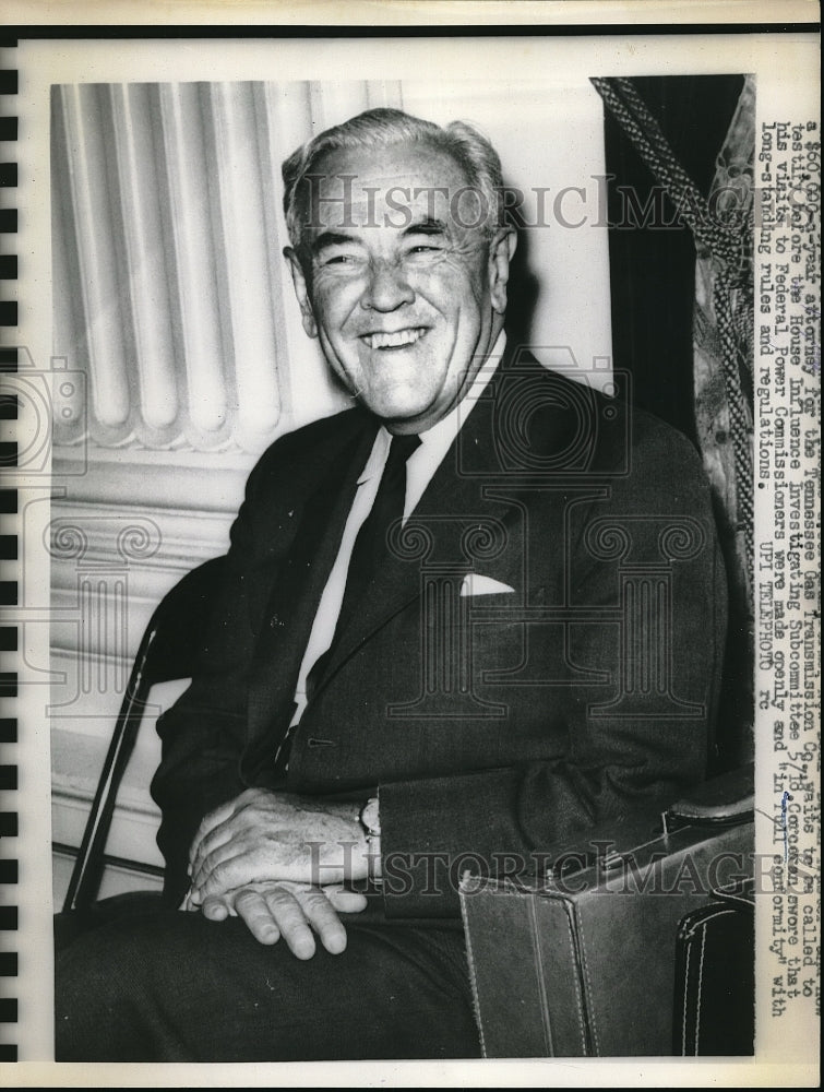 1960 Press Photo Attorney Corcevan at trial - Historic Images