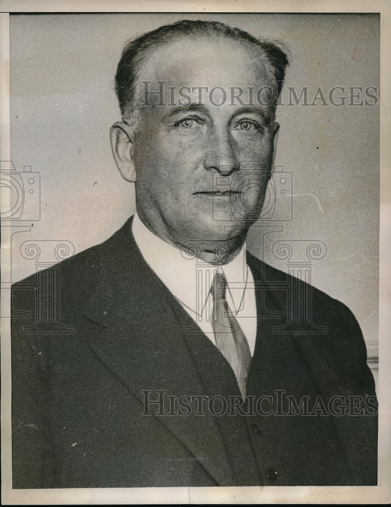 1936 Press Photo Franscisco Lango Caballero after his arrest - Historic Images