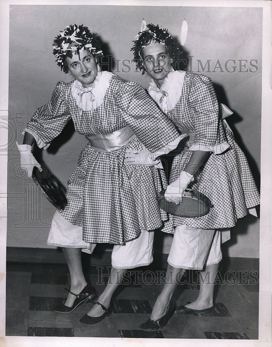1956 Mrs. Vincent St. John and Nancianne Martin. - Historic Images