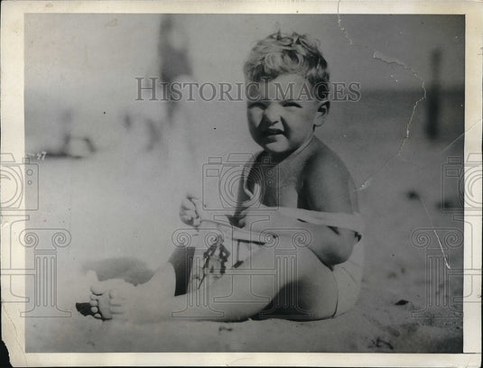 1932 Press Photo Billie Slate in Miami Son of Dr & Mes Raymond Slate - Historic Images