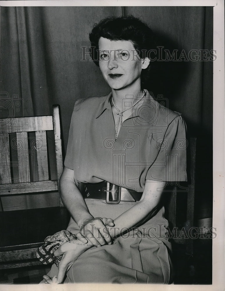 1951 Press Photo Jeanette Watson Released Jailed Did Not Serve on Jury - Historic Images