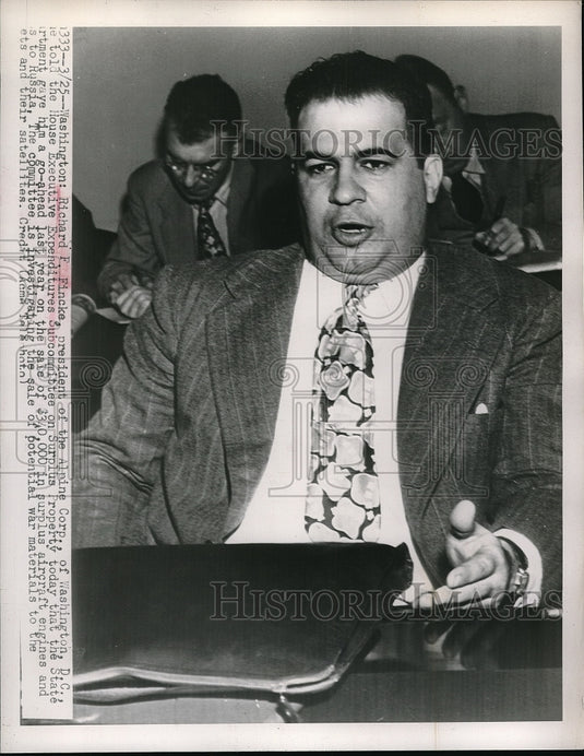 1948 Richard F. Fincke, President of Alpine Corp. - Historic Images