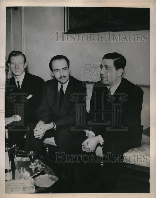 1949 Press Photo Archduke Otto of Hapsburg, brother Archduke Felix-Historic Images