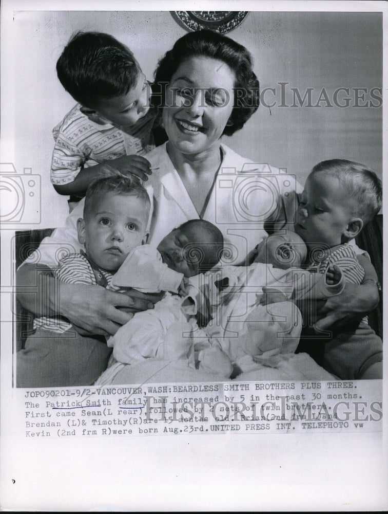 1962 Press Photo Patrick Smith Family - Historic Images