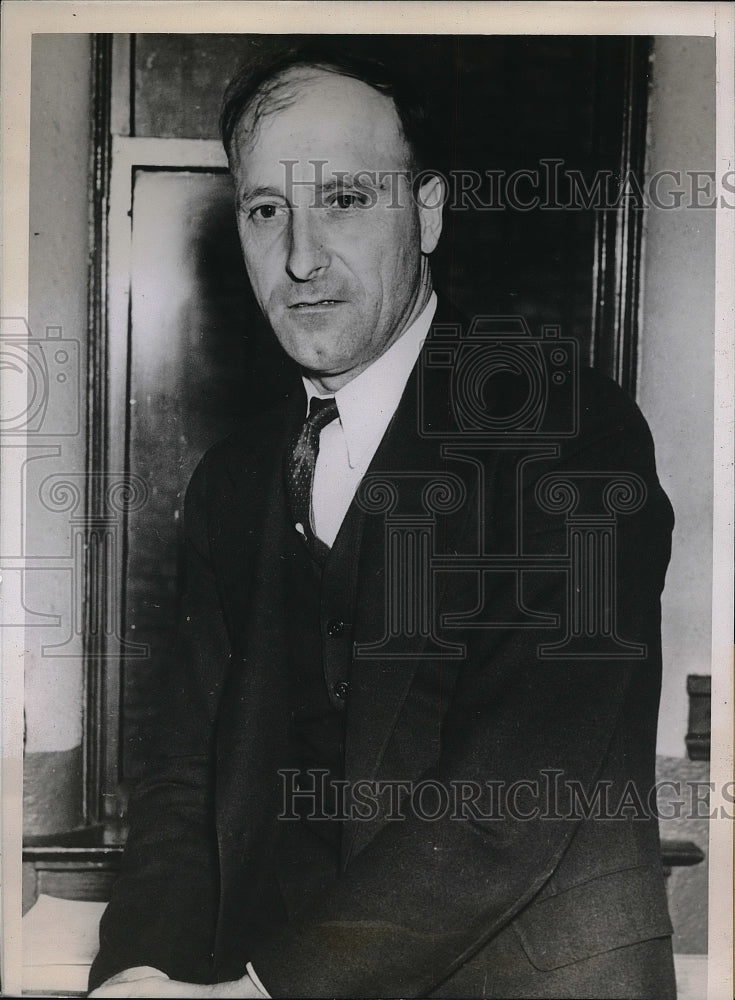 1938 Press Photo Louis Horvath, Joseph Ceceli Murder, South Bend, Indiana - Historic Images