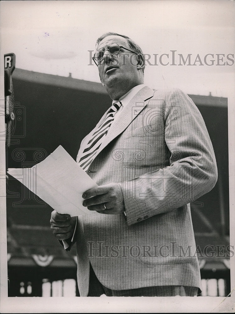 1936 Press Photo Thomas C. O&#39;Brien Speaking at NUST Convention-Historic Images