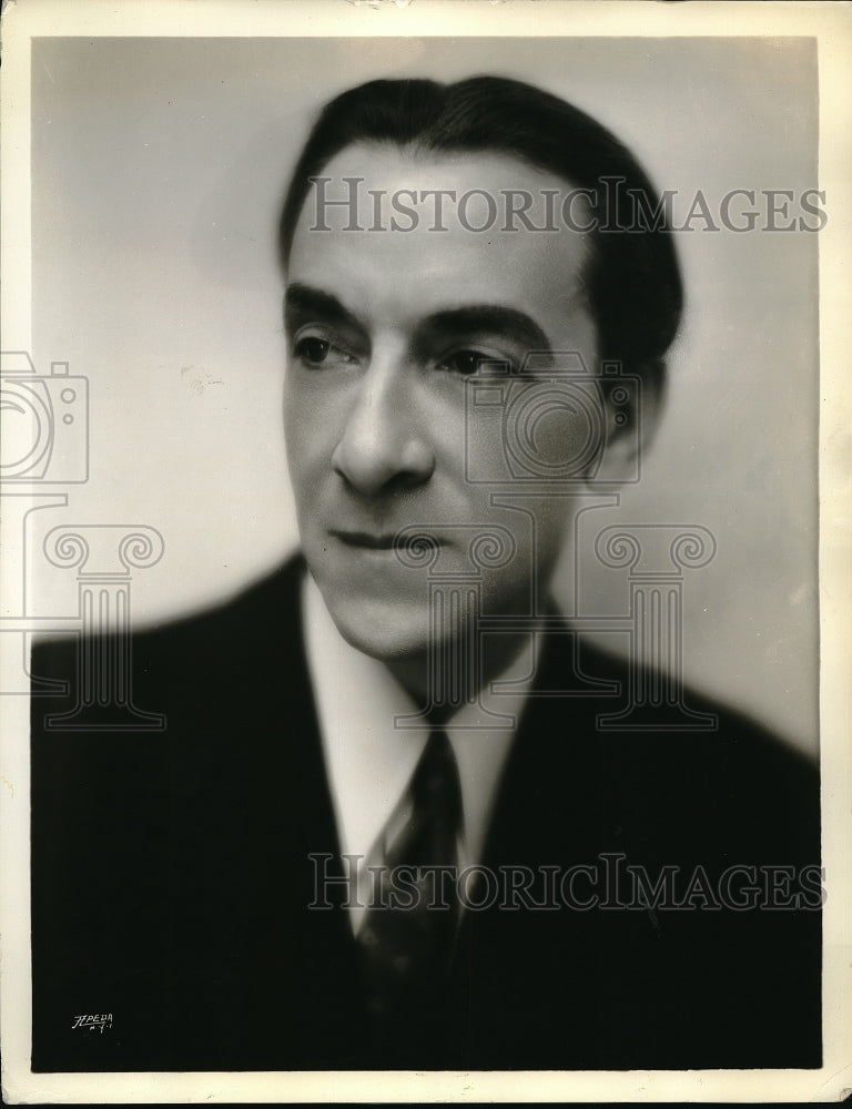 1933 Press Photo CBS radio star Pedro De Cordoba &quot;The Friendly Philosopher&quot;-Historic Images