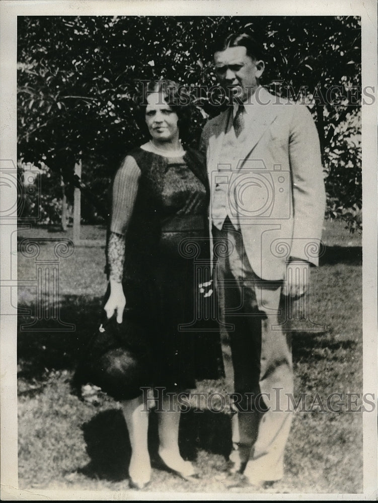 1931 Press Photo Mr. &amp; Mrs. Martin Depew Apprehend in Donnelly Kidnapping - Historic Images