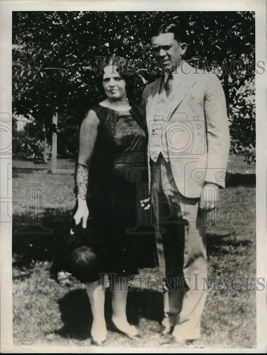 1931 Press Photo Mr. & Mrs. Martin Depew Apprehend in Donnelly Kidnapping - Historic Images