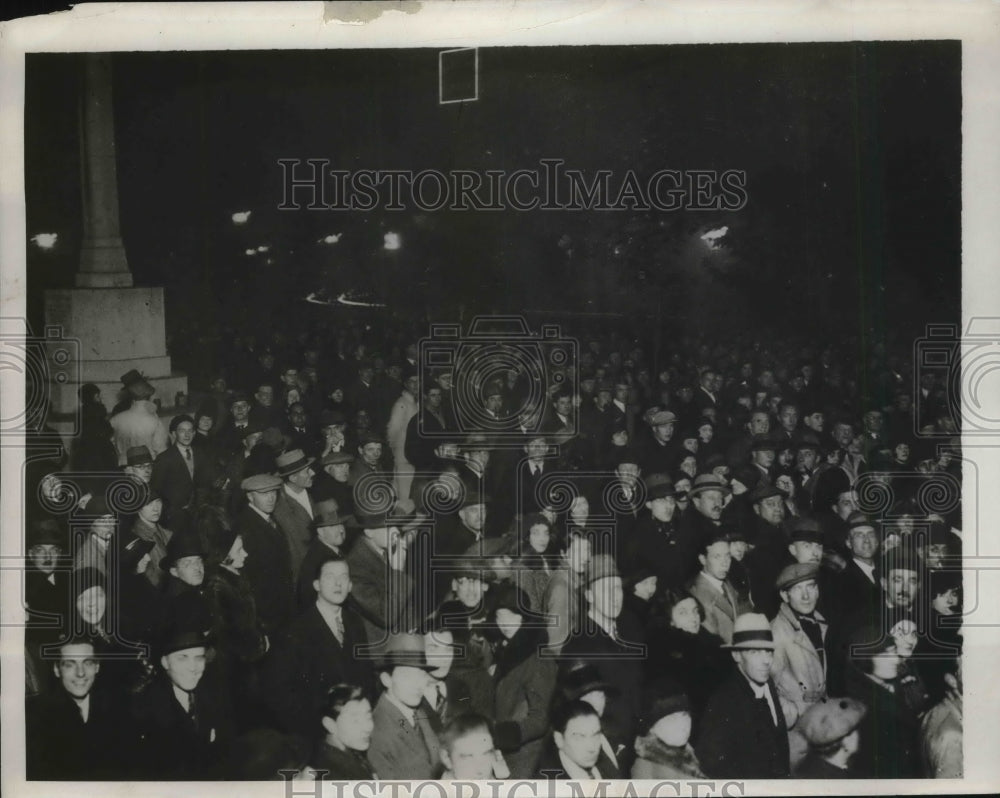 1935 Press Photo Conservative Party led by Stanley Baldwin in Sloane Square. - Historic Images