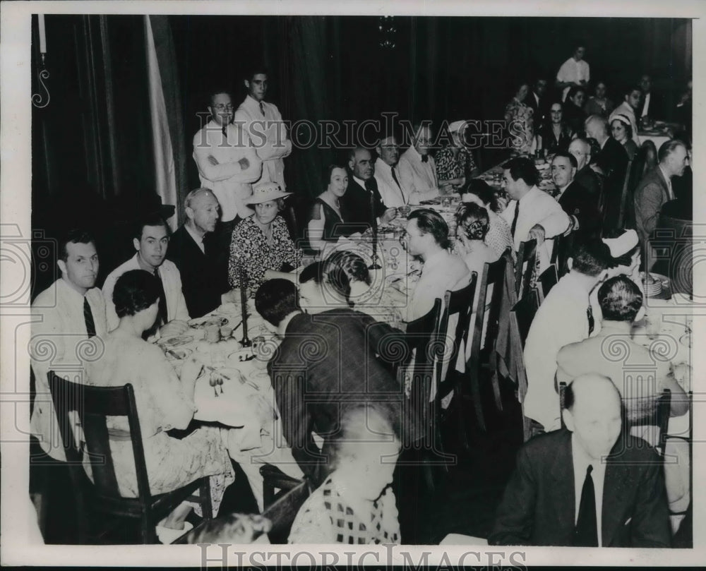 1937 Press Photo Gov. Herbert Lehman, Mrs. Harper Sibley &amp; Mrs. Lehman at the-Historic Images