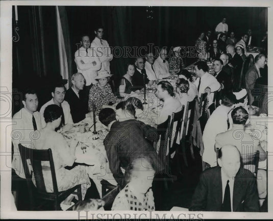 1937 Press Photo Gov. Herbert Lehman, Mrs. Harper Sibley & Mrs. Lehman at the-Historic Images