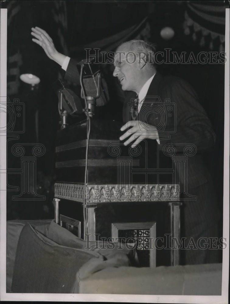 1936 Gov. Alfred Landon at State Fair Grounds, Indianapolis, IN - Historic Images