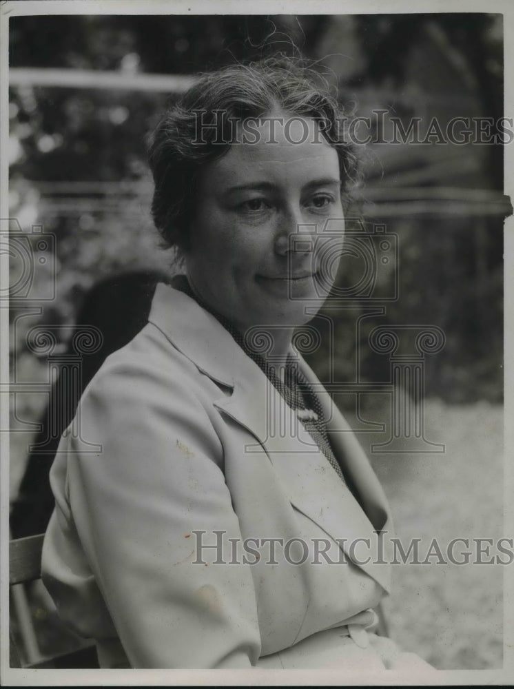 1936 Press Photo Mrs Landon, wife of Kansas Governor - Historic Images