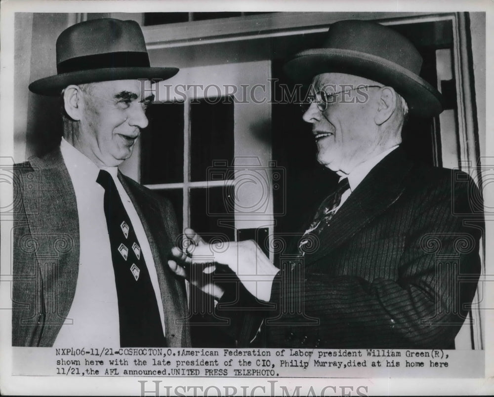 1952 American Federation of Labor President William Green &amp; Philip M - Historic Images