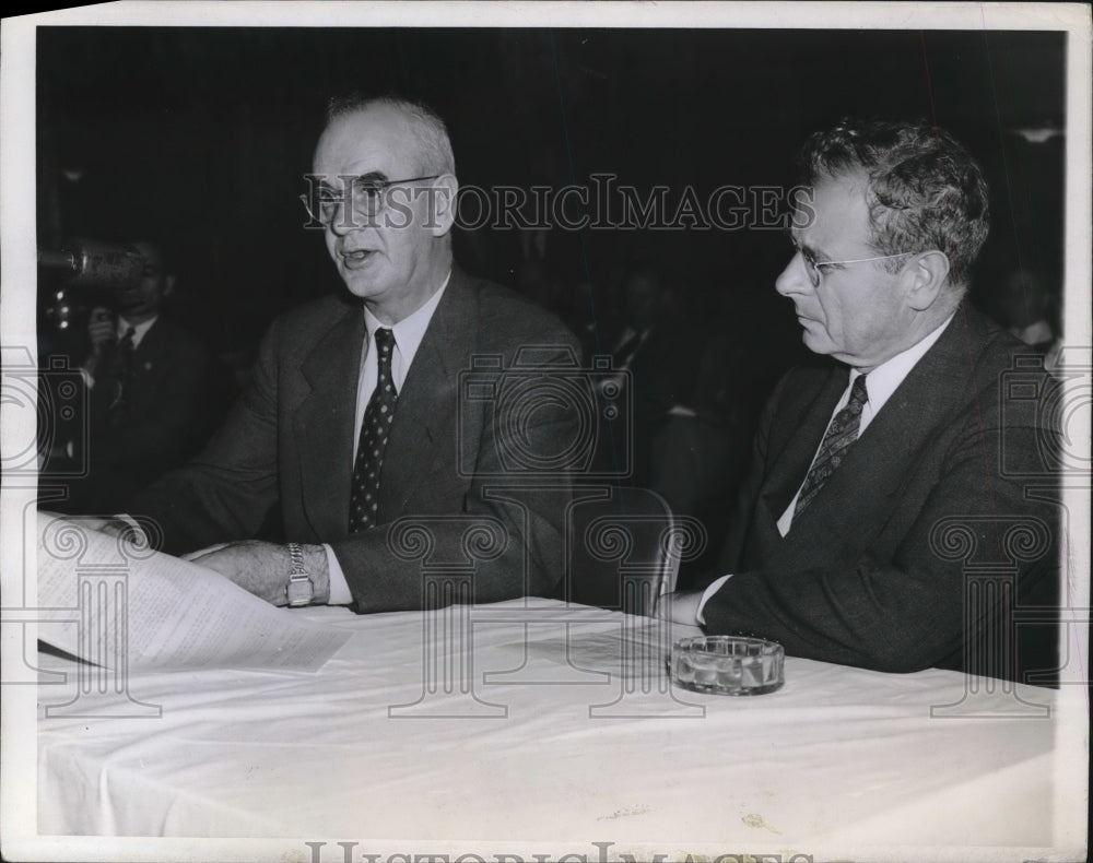 1944 Press Photo Phillip Murray, Sidney Hillman Cio-Historic Images