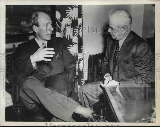 1952 Press Photo Lord Halifax, British Amb to US & CIO Pres. Philip Murray-Historic Images