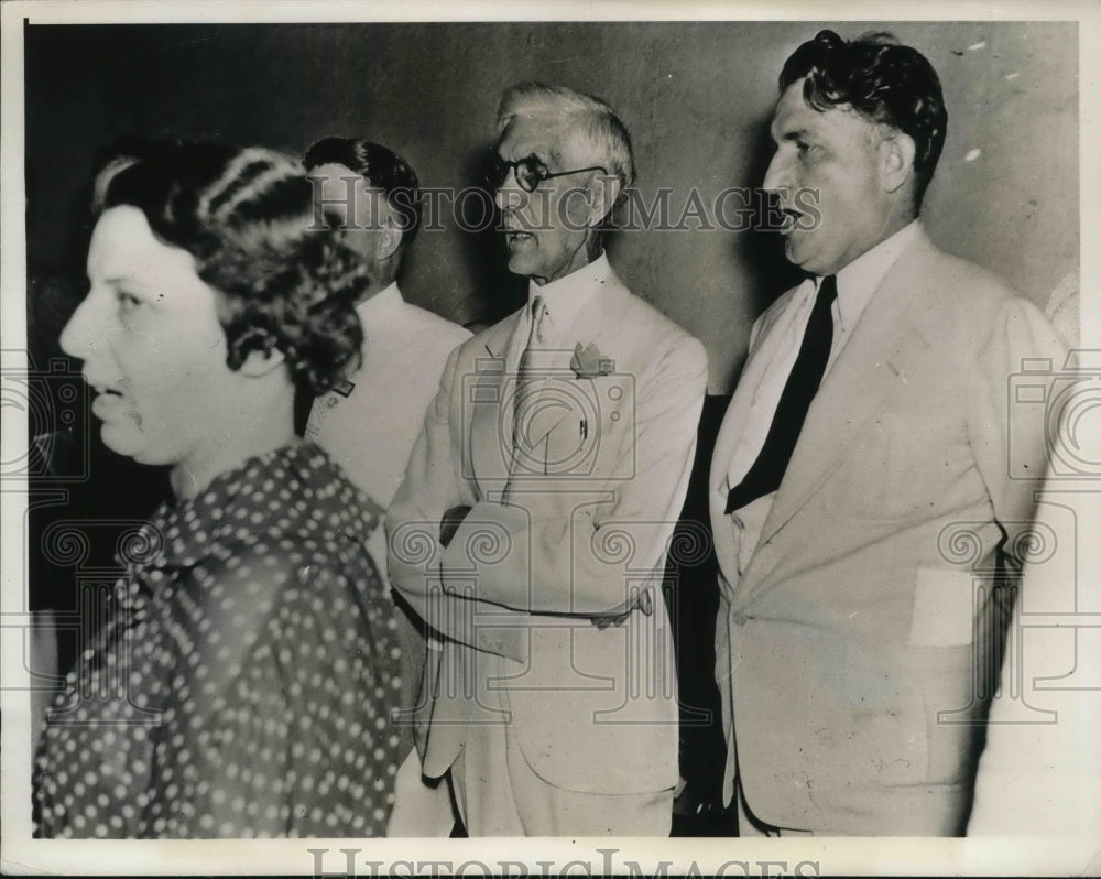 1936 Press Photo Dr Francis Townsend &amp; Rev Gerald Smith Sing - Historic Images