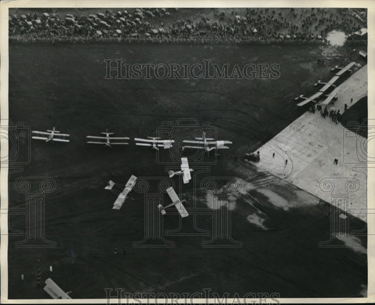 1929 Pilot Dan Kiser Glides in 1920 Pusher Aircraft-Historic Images